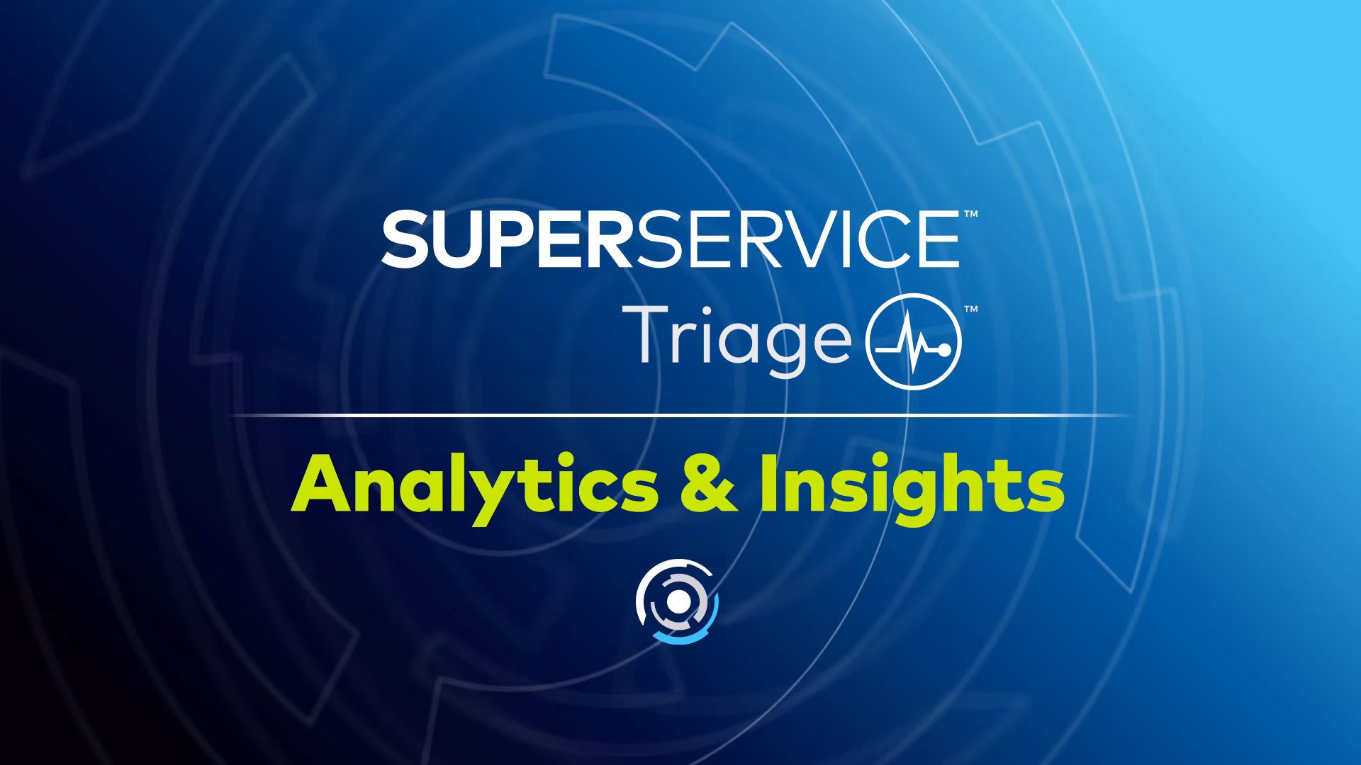 Analytics de Superservice Triage